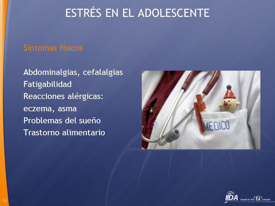 Sintomas del estres en adolescentes